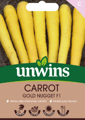 Unwins Seeds Unwins Carrot Gold Nugget F1 Seeds