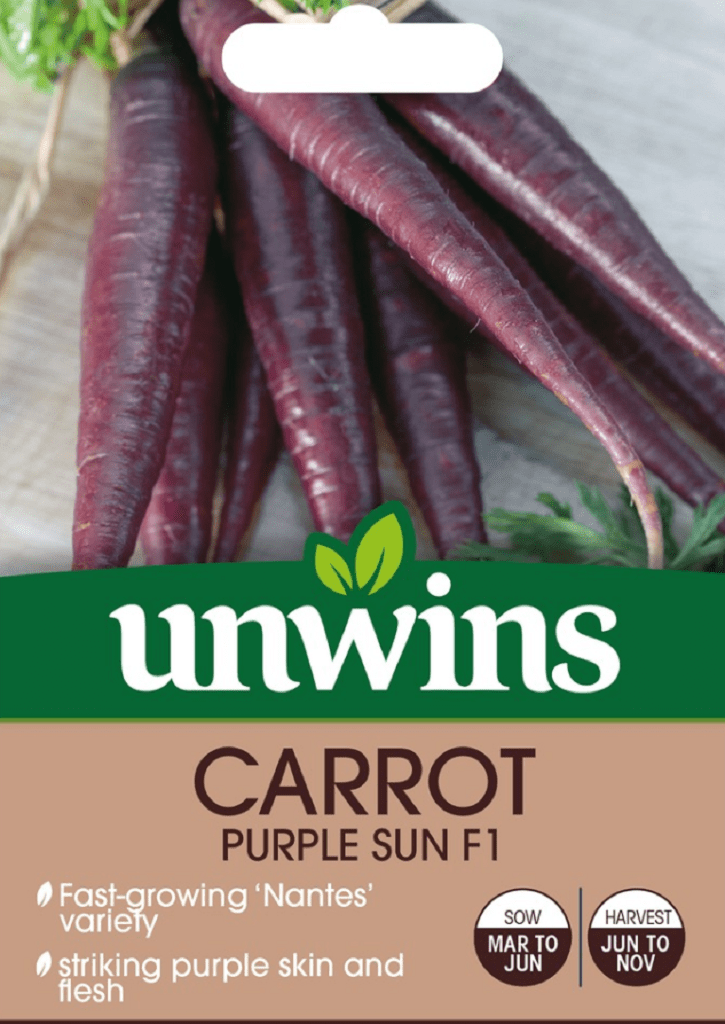 Unwins Seeds Unwins Carrot Purple Sun F1 Seeds