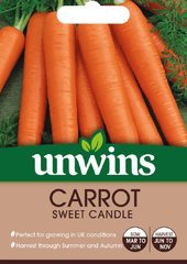 Unwins Seeds Unwins Carrot Sweet Candle F1 Seeds