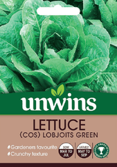 Unwins Seeds Unwins Cos Lobjoits Green Lettuce Seeds