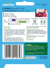 Unwins Seeds Unwins Cosmos Gazebo Mixed Seeds
