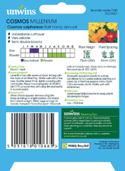 Unwins Seeds Unwins Cosmos Millenium Seeds