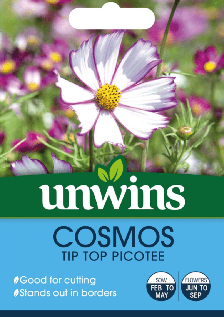 Unwins Seeds Unwins Cosmos Tip Top Picotee Seeds