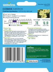 Unwins Seeds Unwins Cosmos Xanthos Seeds