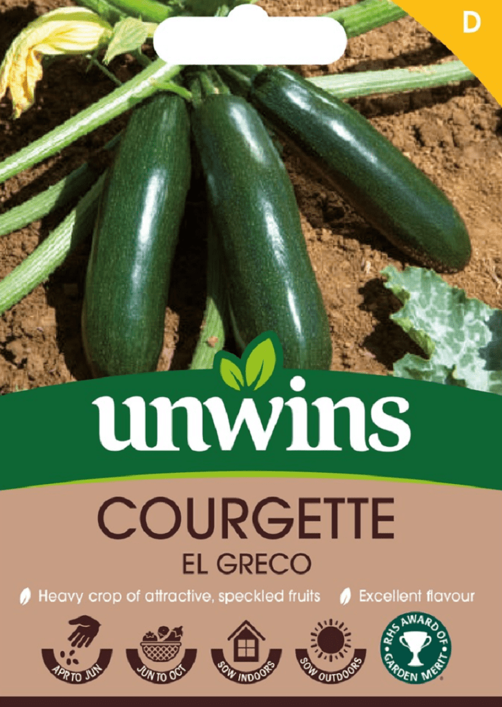 Unwins Seeds Unwins Courgette El Greco F1 Seeds