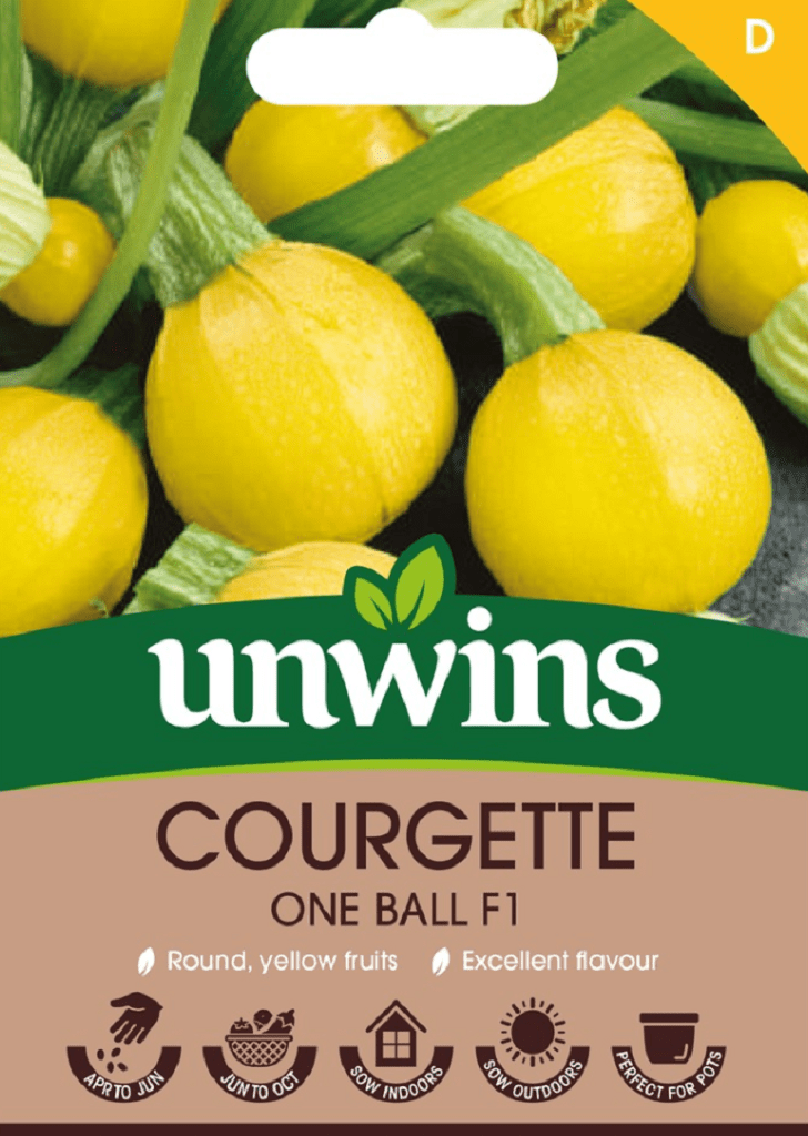 Unwins Seeds Unwins Courgette One Ball F1 Seeds