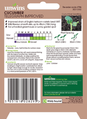 Unwins Seeds Unwins Cucumber Telegraph Improved Seeds