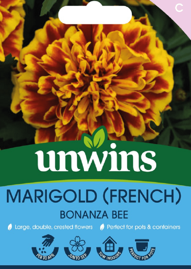 Unwins Seeds Unwins French Marigold Bonanza Bee Seeds