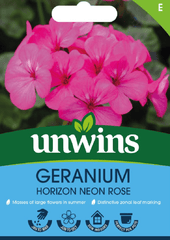 Unwins Seeds Unwins Geranium Horizon Neon Rose Seeds