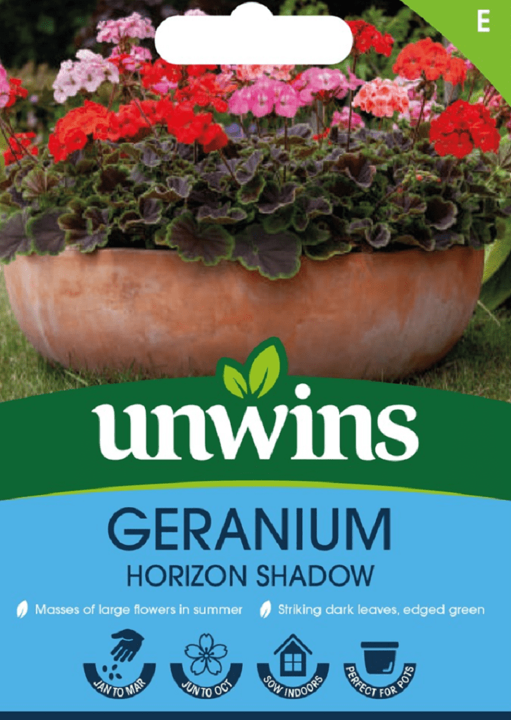 Unwins Seeds Unwins Geranium Horizon Shadow Mix Seeds