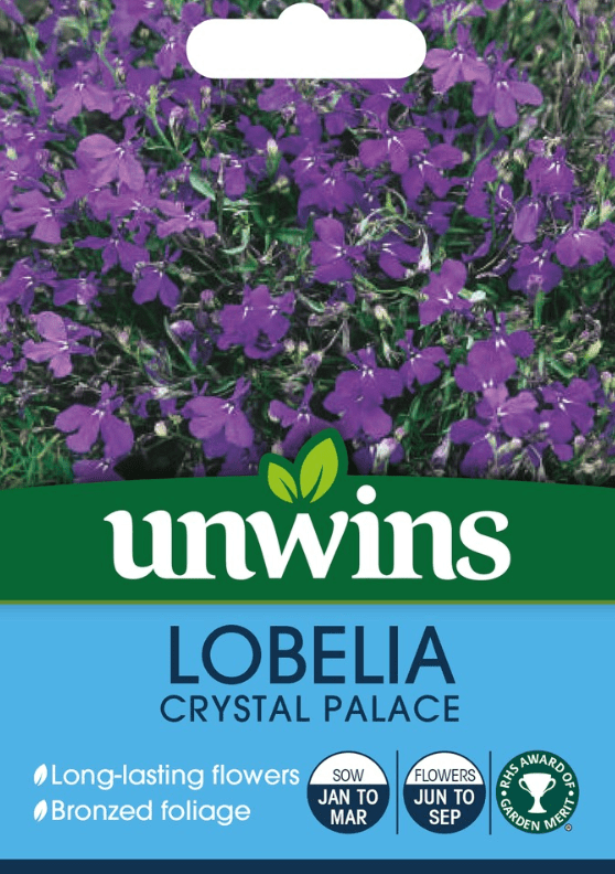 Unwins Seeds Unwins Lobelia Crystal Palace Bush Seeds