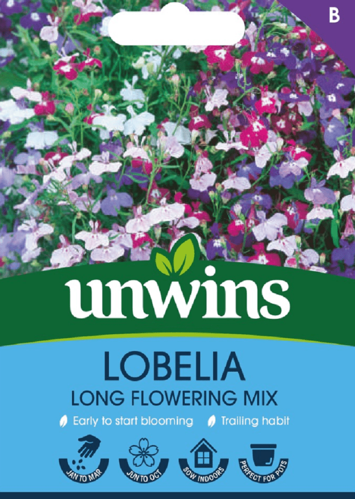 Unwins Seeds Unwins Lobelia Long Flowering Seed Mix