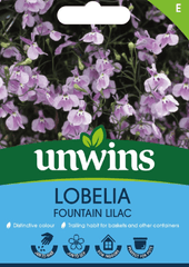 Unwins Seeds Unwins Lobelia Trailing Fountain Lilac Seeds