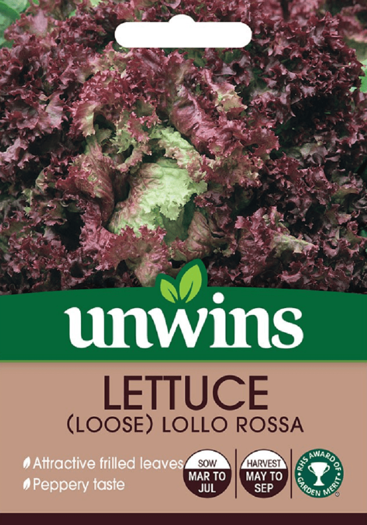 Unwins Seeds Unwins Loose Lollo Rossa Lettuce Seeds