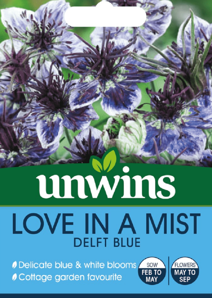 Unwins Seeds Unwins Love In A Mist Blue Seeds