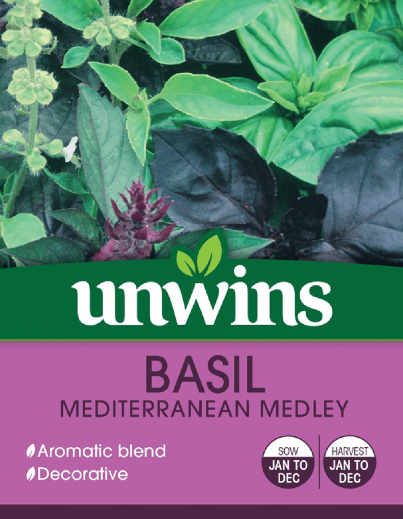 Unwins Seeds Unwins Mediterranean Medley Basil Seeds