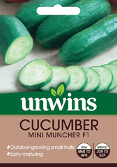 Unwins Seeds Unwins Mini Cucumber Seeds Mini Muncher F1