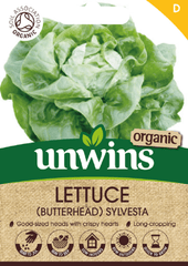 Unwins Seeds Unwins Organic Butterhead Sylvesta Lettuce Seeds