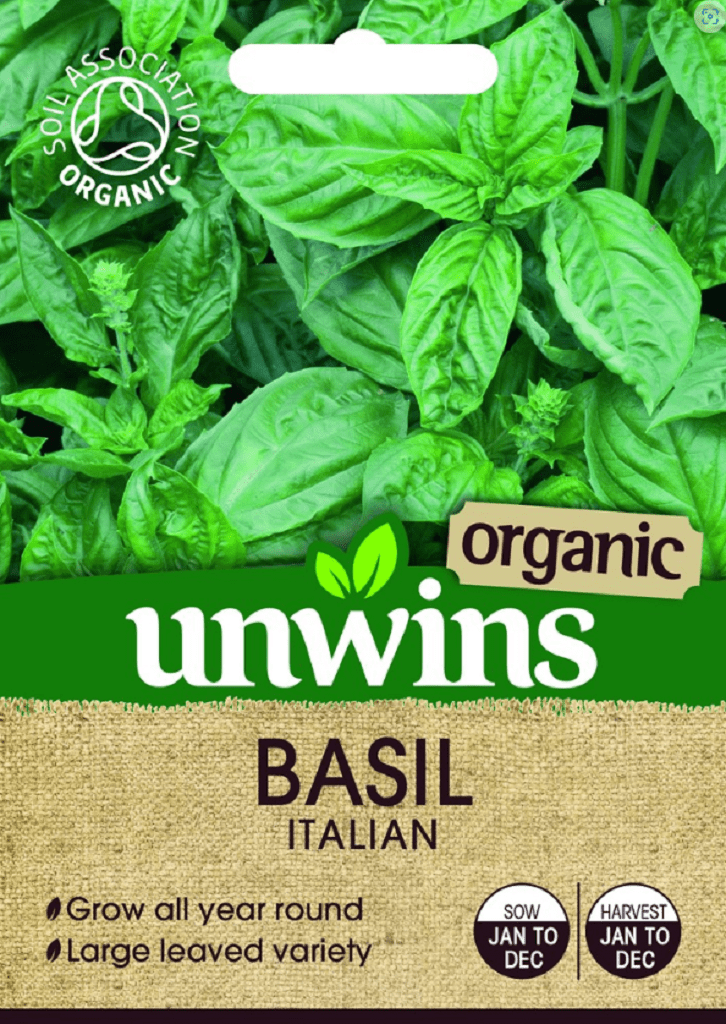 Unwins Seeds Unwins Organic Italian Basil Seeds