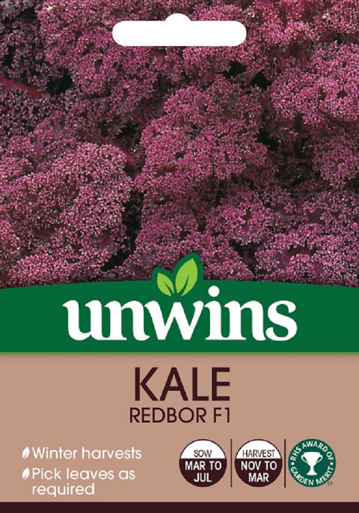 Unwins Seeds Unwins Redbor F1 Kale Seeds