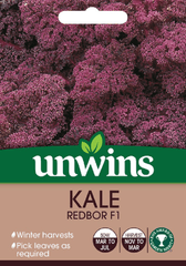 Unwins Seeds Unwins Redbor F1 Kale Seeds