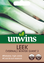 Unwins Seeds Unwins Winter Giant 2 Leek Seeds