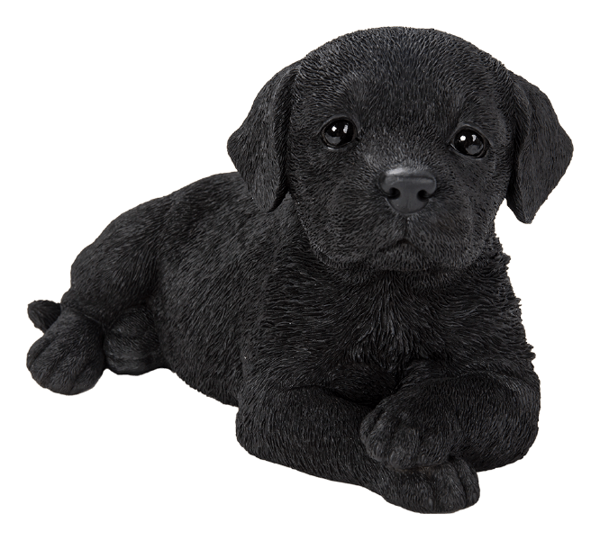 Vivid Arts Indoor & Outdoor Ornaments Vivid Arts Pet Pal Laying Black Labrador Puppy