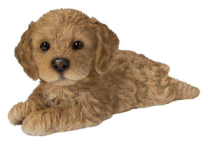 Vivid Arts Indoor & Outdoor Ornaments Vivid Arts Pet Pal Laying Brown Cockapoo Puppy