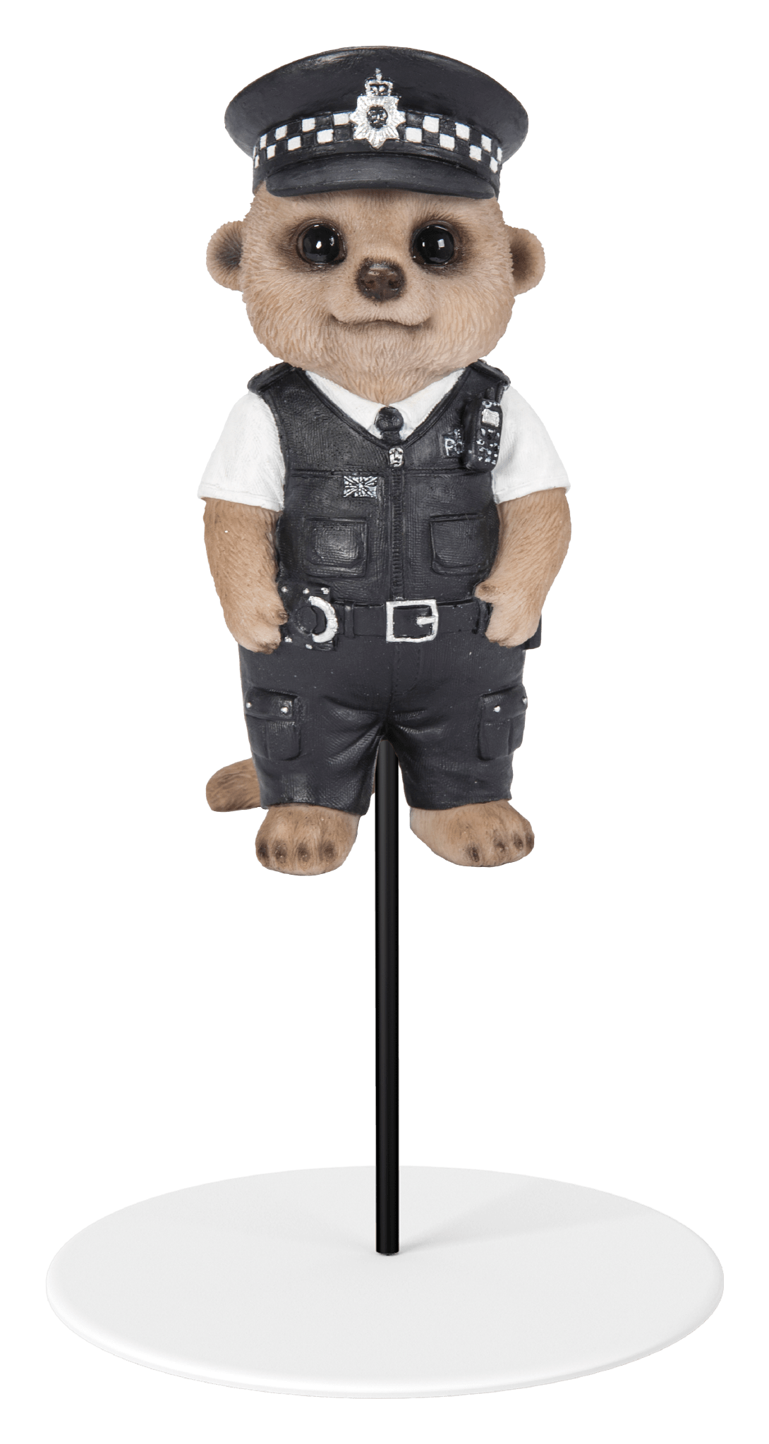 Vivid Arts Indoor & Outdoor Ornaments Vivid Arts Plant Pal Baby Meerkat Policeman