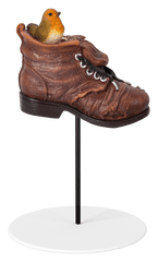 Vivid Arts Indoor & Outdoor Ornaments Vivid Arts Plant Pal Mini Boot Robin