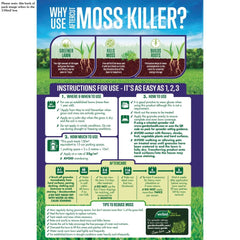 Westland Horticulture Lawn Moss Remover Westland Aftercut Moss Killer 350m² Bag