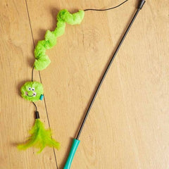 Zoon Cat Toys Zoon Cat Toy Nip-It Green Squiggler Tickle Stick