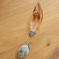 Zoon Cat Toys Zoon Nip-It Catnip Toy - Grey Mouse and Feather