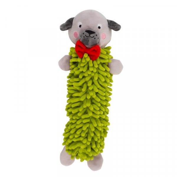 Zoon Dog Toys Zoon Noodly Sausage Squeaker - Percy Pug