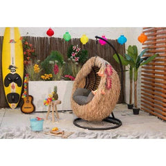 Kaemingk Garden Hanging Egg Chair Cover Hanging Egg Chair Cover Raffia