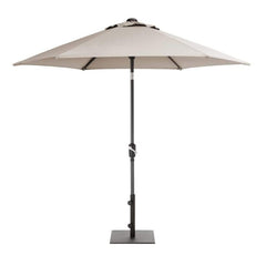 Kettler Garden Parasols Kettler 2.5m Wind Up Parasol With Tilt in Stone