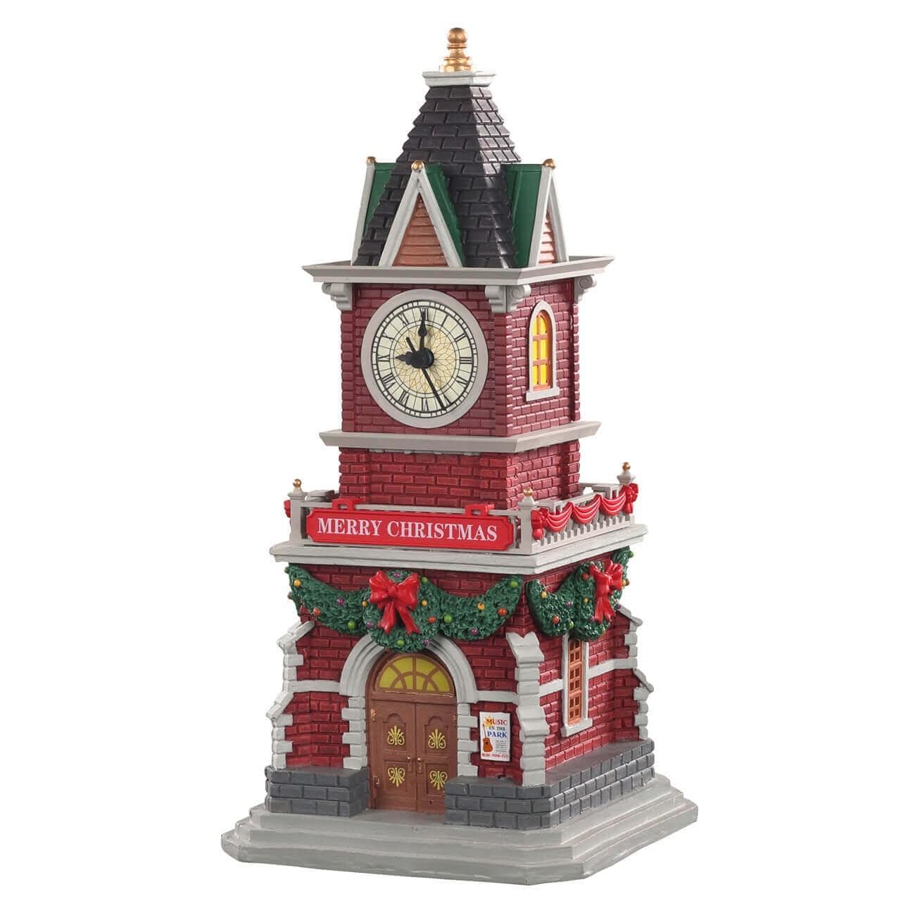 Lemax Sights and Sounds Lemax Tannenbaum Clock Tower B/O