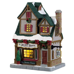 Lemax Caddington Village Lighted Buildings Lemax The Secret Santa Christmas Shoppe