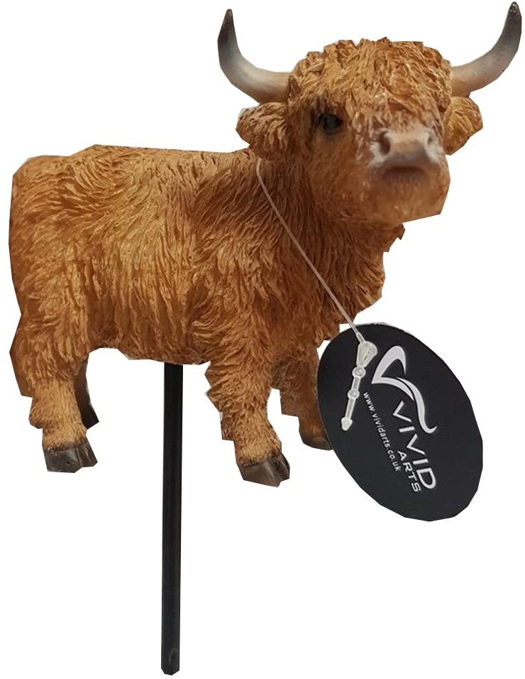 Vivid Arts Indoor & Outdoor Ornaments Plant Pals Highland Cow