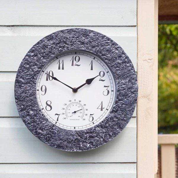 Smart Garden Clocks Smart Garden 12" Stonegate Granite Clock