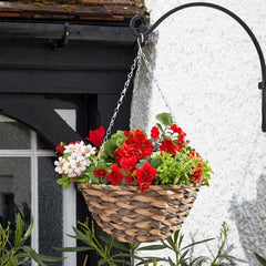 Smart Garden Hanging Baskets Smart Garden 14in Faux Rattan Basket - Earth Braid