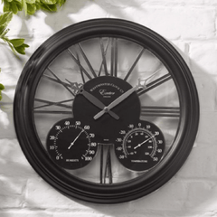 Smart Garden Clocks Black Smart Garden Exeter Clock