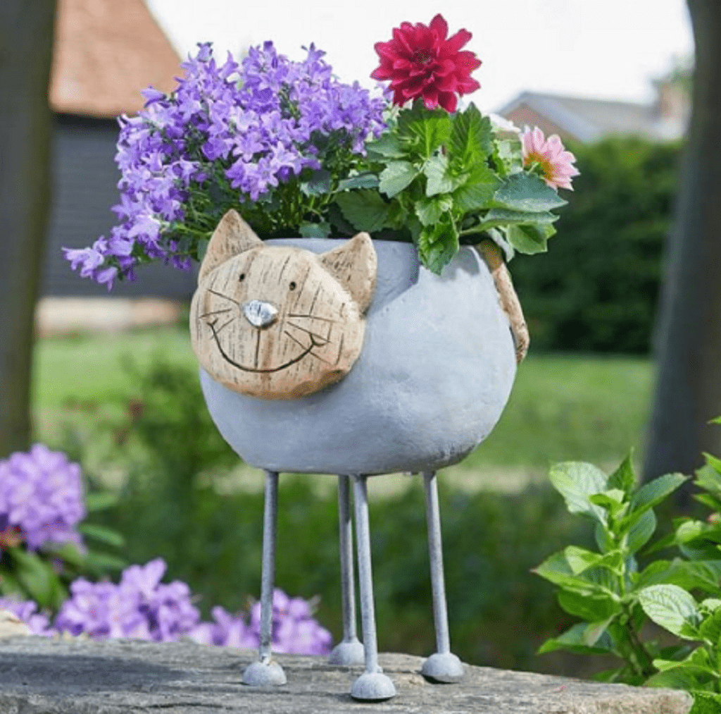 Smart Garden Planters & Pots Smart Garden Woodstone Cat Planter