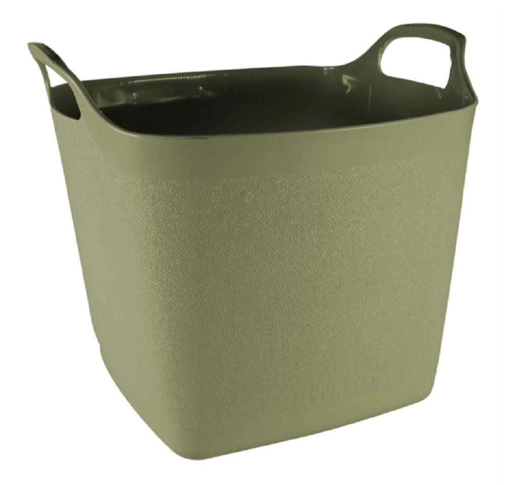 Barrus Storage Bins Town & Country Square Plastic Flexi-Tub Green 25L