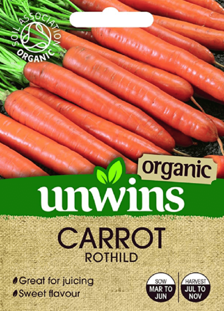 Unwins Carrot Seeds Unwins Carrot Organic Rothild Seeds