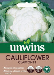 Unwins Cauliflower Seeds Unwins Cauliflower Clapton F1 Seeds