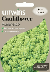 Unwins Cauliflower Seeds Unwins Cauliflower Romanesco Seeds