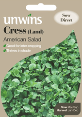 Trowell Garden Centre Cress Seeds Unwins Cress Land American Salad Seeds