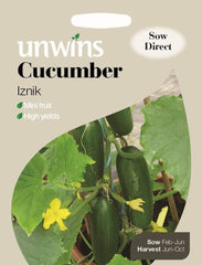 Unwins Cucumber Seeds Unwins Mini Cucumber Iznik F1 Seeds