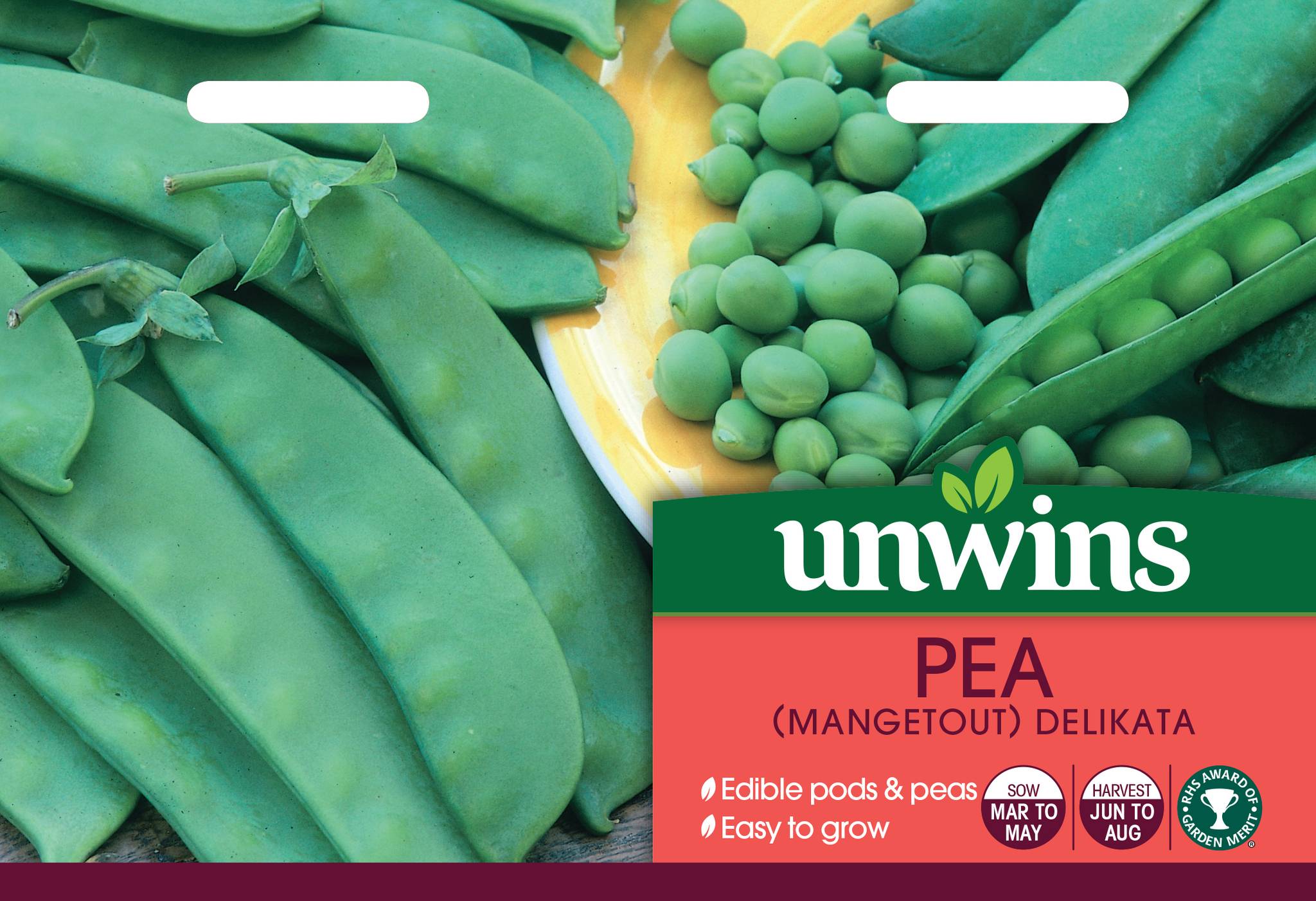 Unwins Vegetable Seeds Unwins Pea Mangetout Delikata